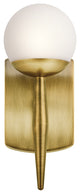 Kichler Jasper 1 Light Wall Sconce in Natural Brass