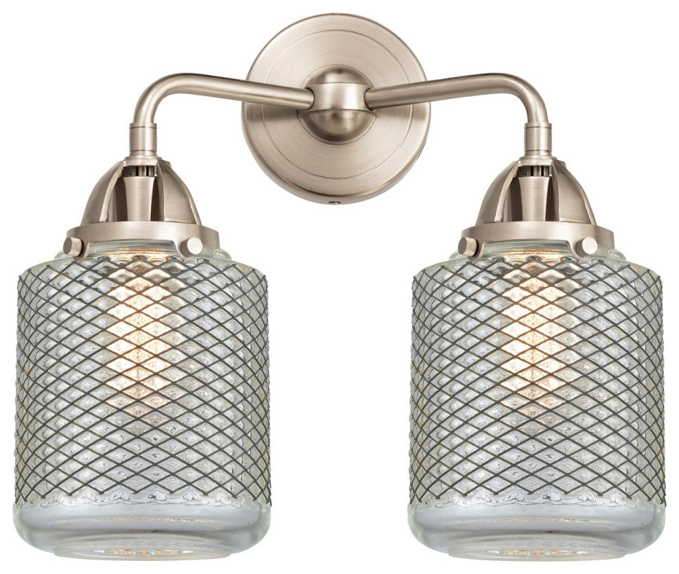 288-2W-SN-G262 Stanton 2 Light 14" Bath Vanity Light, Brushed Satin Nickel