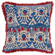Surya Walai WLA-003 20"x20" Pillow Cover, Red/Ivory/Dark Blue/Khaki