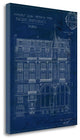"Quai Henri Blueprint I" By Wild Apple Portfolio, Giclee on Gallery Wrap Canvas