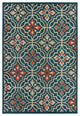 Oriental Weavers Latitude Blue/ Orange Floral Indoor/Outdoor Rug 5'3"X7'3"