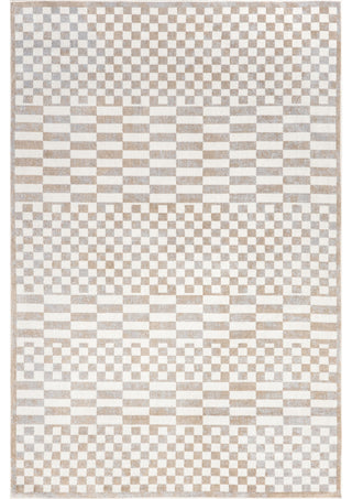 Nuloom Nikita Faded Geometric Machine Washable Area Rug, Beige 2'8"x6'