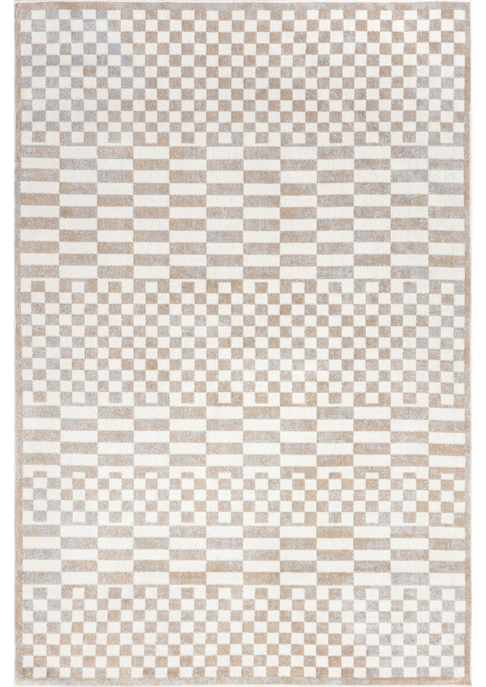Nuloom Nikita Faded Geometric Machine Washable Area Rug, Beige 2'8"x6'