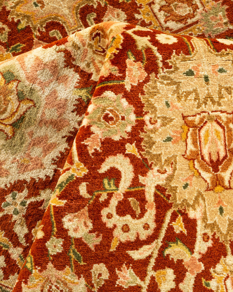 Mogul, One-of-a-Kind Hand-Knotted Area Rug Orange, 8' 1 x 10' 5