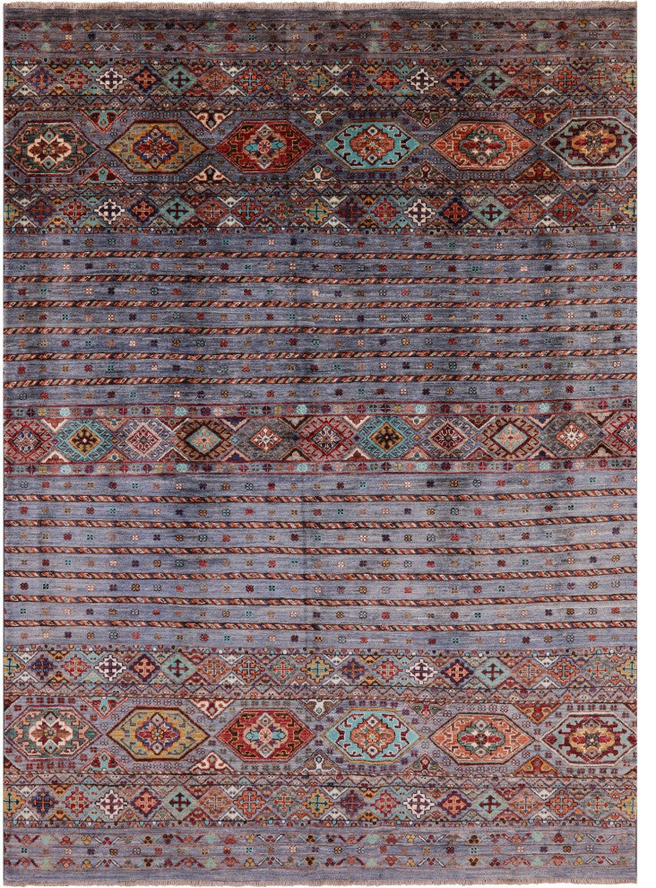 Super Kazak Khorjin Hand Knotted Wool Rug 5' 8" X 7' 10" - Q12305