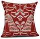 18x18", Crown, Animal Print Pillow, Red