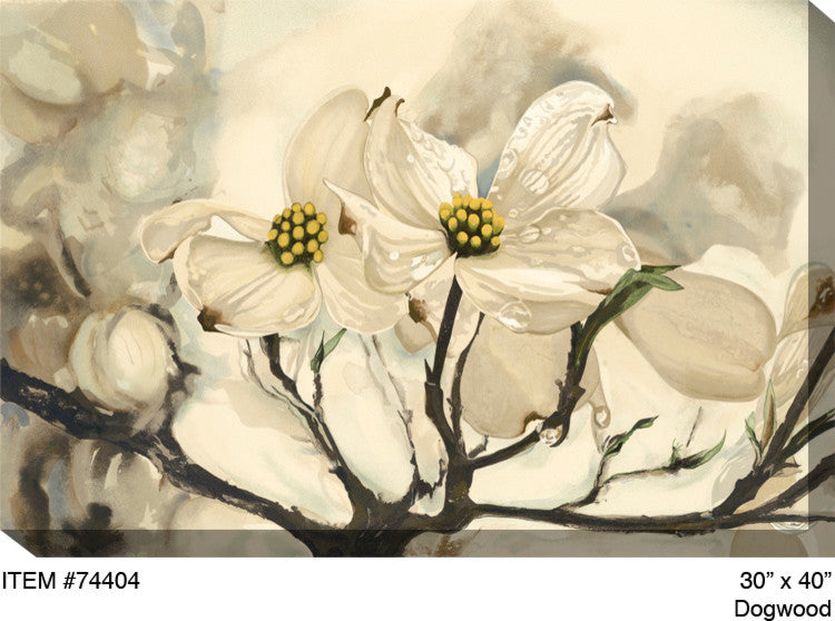 Dogwood Watercolor Outdoor Art