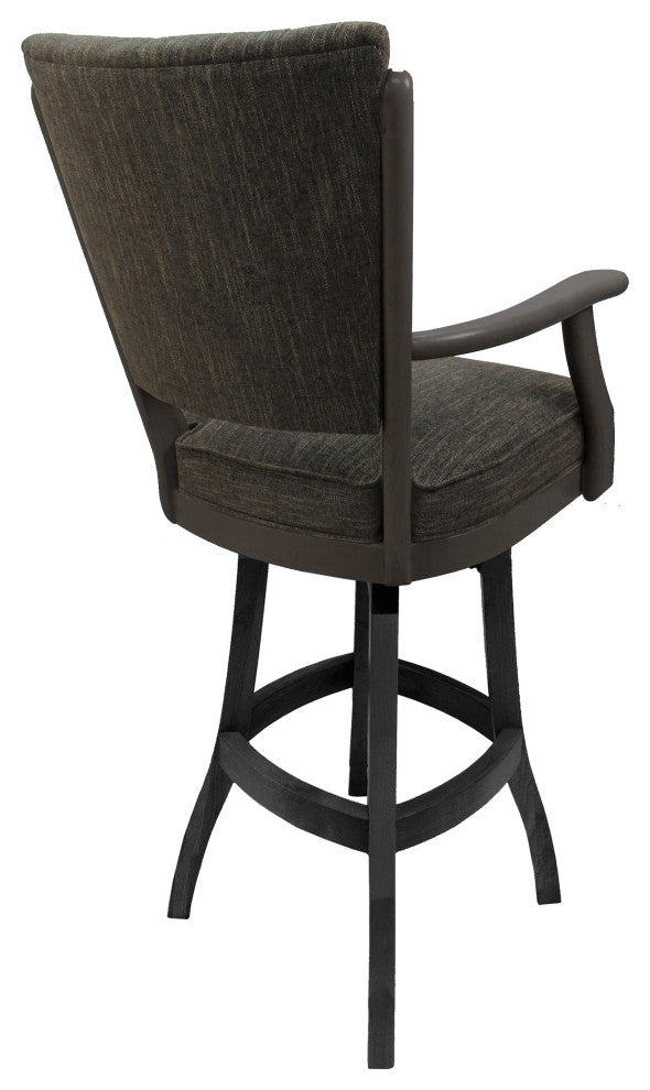 Classic Bar Stool, Sanora Brown, Dark Gray, 30"