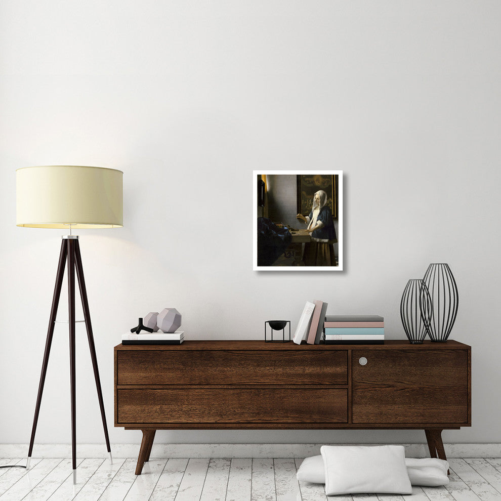 "Woman Holding a Balance" Digital Paper Print by Johannes Vermeer, 22"x24"