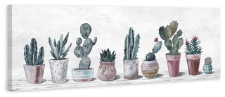 "Succulent Arrangement" Painting Print on Wrapped Canvas