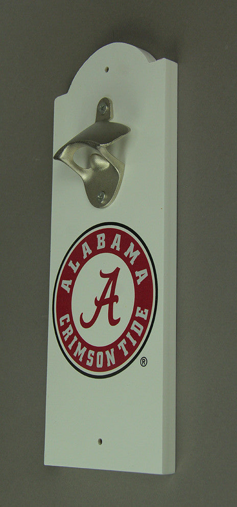 Licensed University of Alabama Crimson Tide Wall Mounted Bottle Opener