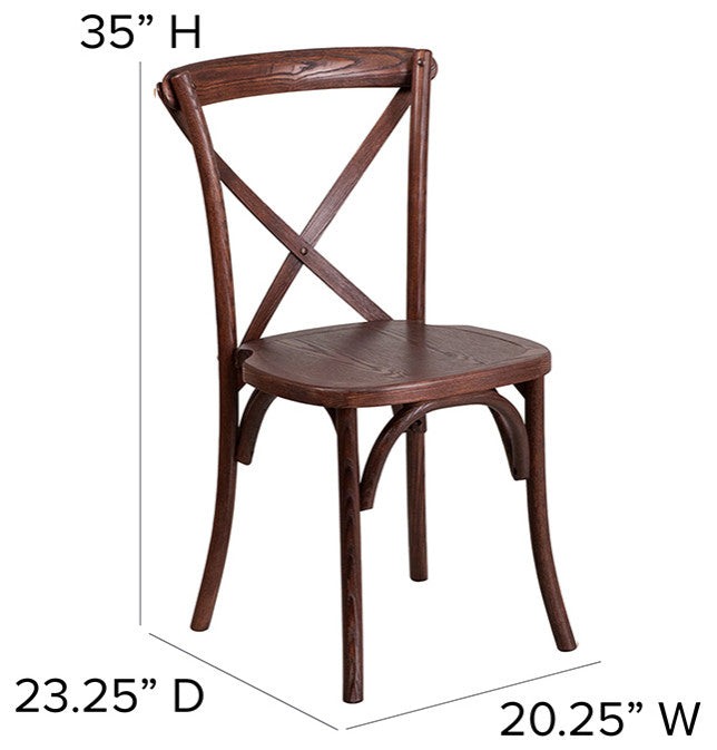 Mahogany Cross Back Chair