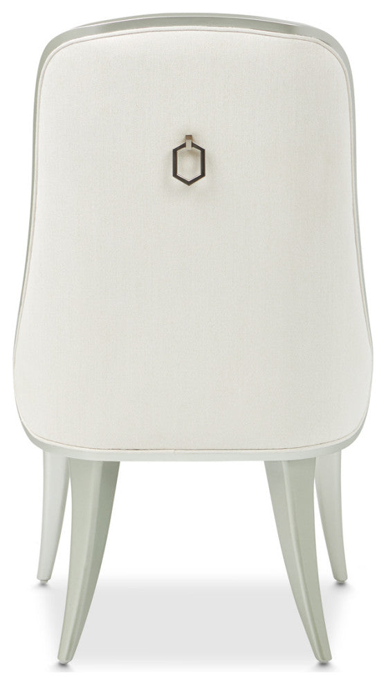 Penthouse Dining Side Chair, Frosted Linen/Silver Mist