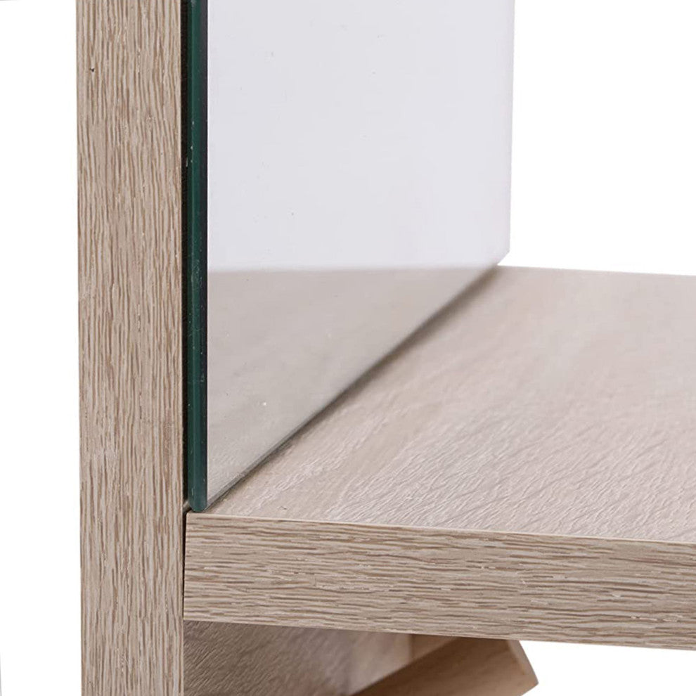 Alva 16" Mirror With Display Shelf & Four Storage Hooks