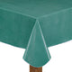 Cafe Deauville 100% Vinyl Tablecloth, Teal, 52"x52"