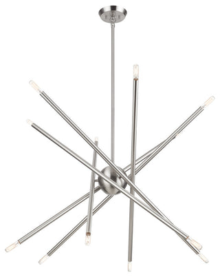 Soho 12-Light Brushed Nickel Large Chandelier