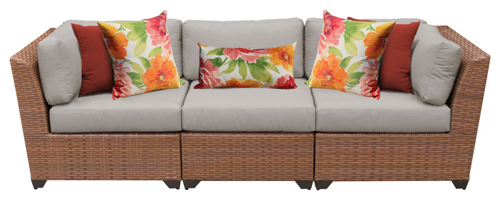 Laguna 3 Piece Outdoor Wicker Patio Furniture Set 03c