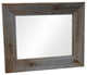 Rustic Mirror, Aspen Style With Beveled Barnwood Edge, 18"x22"
