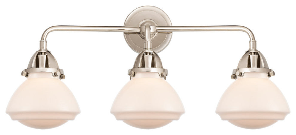 Innovations 288-3W-PN-G321 Olean 3 Light Vanity Light, Polished Nickel