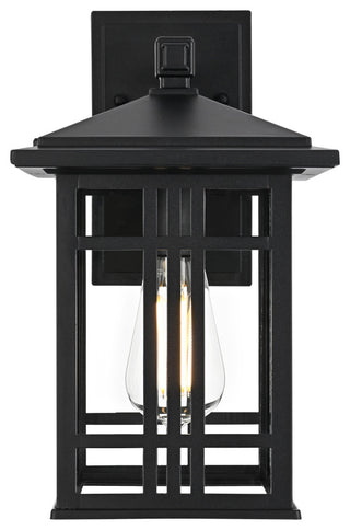 Home Living 13" Outdoor Wall sconce, Black