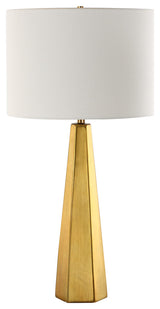 28" Coastal Gold Table Lamp