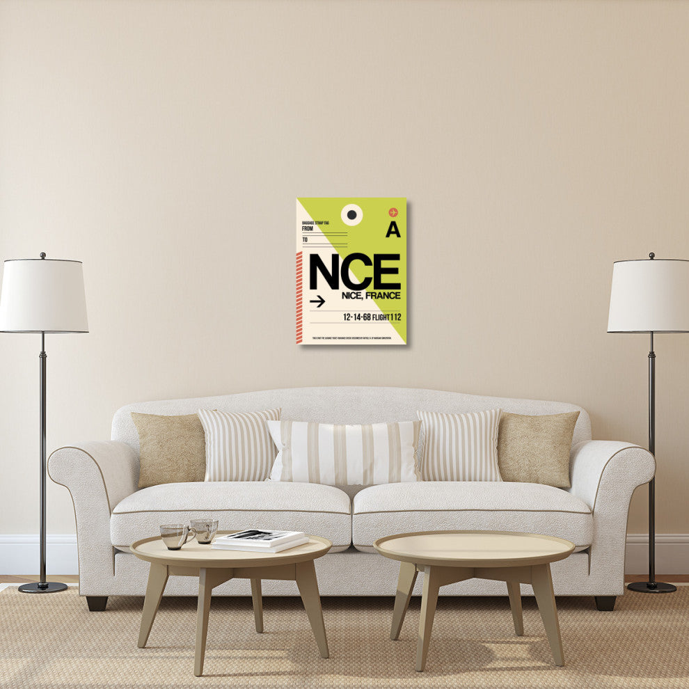 "NCE Nice Luggage Tag 2" Fine Art Print