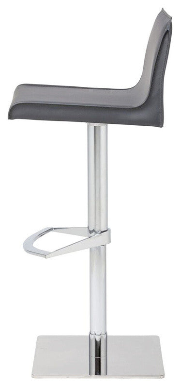 Colter Adjustable Bar Stool, Modern Barstool Contemporary Counter Stool Leather,