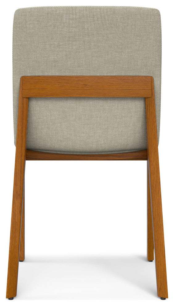 Selena Dining Chair (Set of 2) in Natural Linen Look Fabric