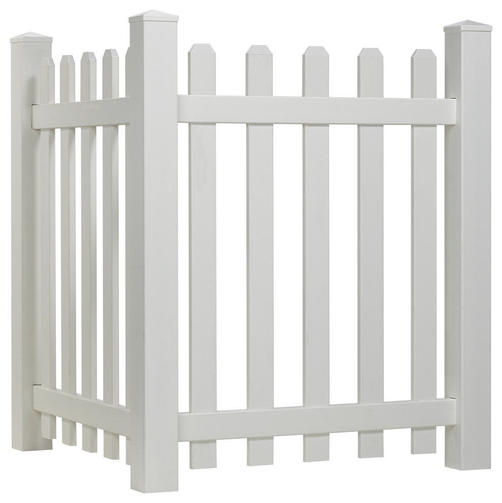 Spaced Picket Vinyl Accent Fence