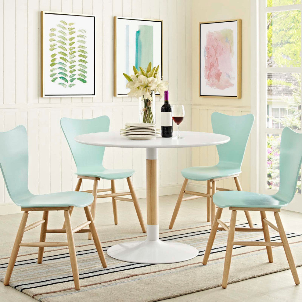 Modway Whirl Round Dining Table White