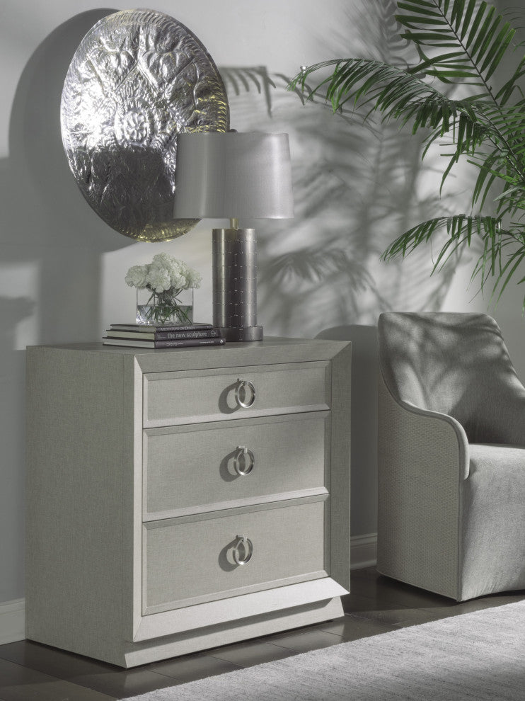 Lifestyle image showing the chest in a living space with decor; product fully visible.