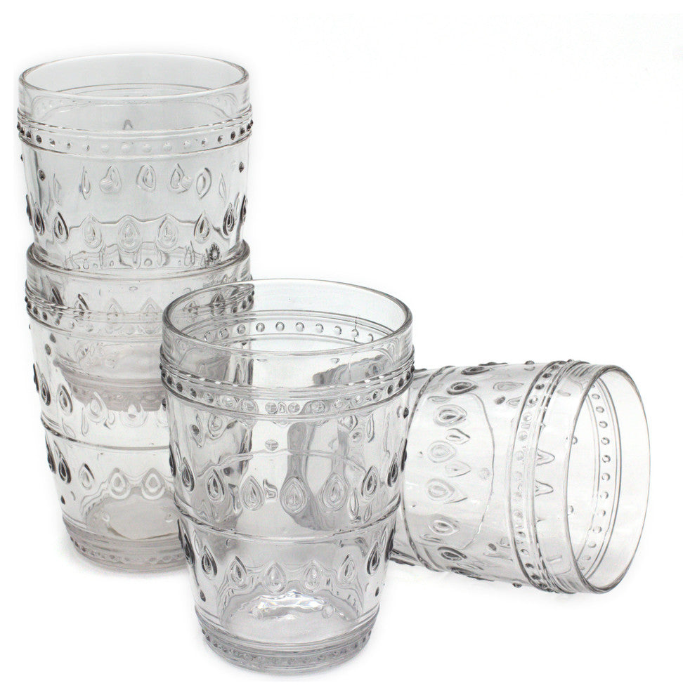 Fez Glass Hi-Ball Set of 4, Clear