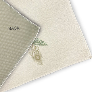 5' x 7' Feather Stripe Spring Chenille Indoor/Outdoor Rug