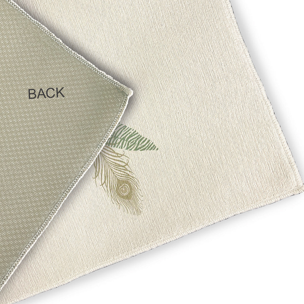 5' x 7' Feather Stripe Spring Chenille Indoor/Outdoor Rug