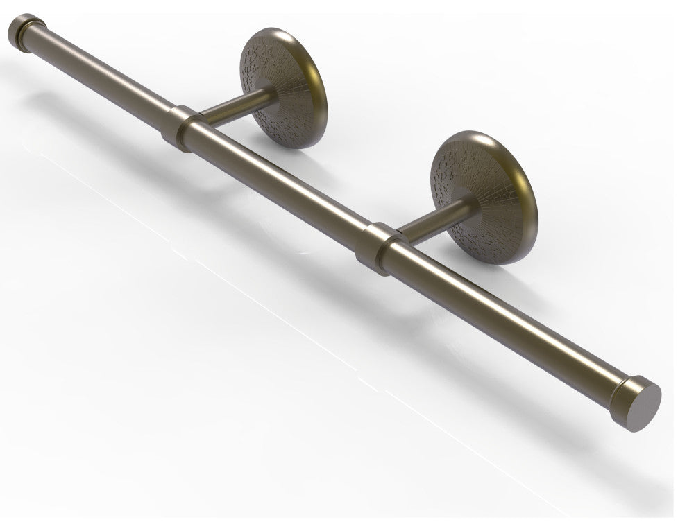 Monte Carlo Wall Mounted Horizontal Guest Towel Holder, Antique Brass