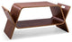 Modern Bent Ply Accent Table, Media Storage, Offi Embrace, Walnut