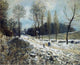 Alfred Sisley Route to Marly Le Roi in Snow, 20"x25" Wall Decal