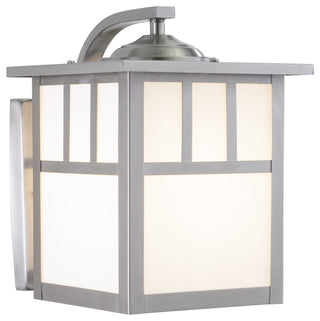 Mission 7" Outdoor Wall Light, Stainless Steel