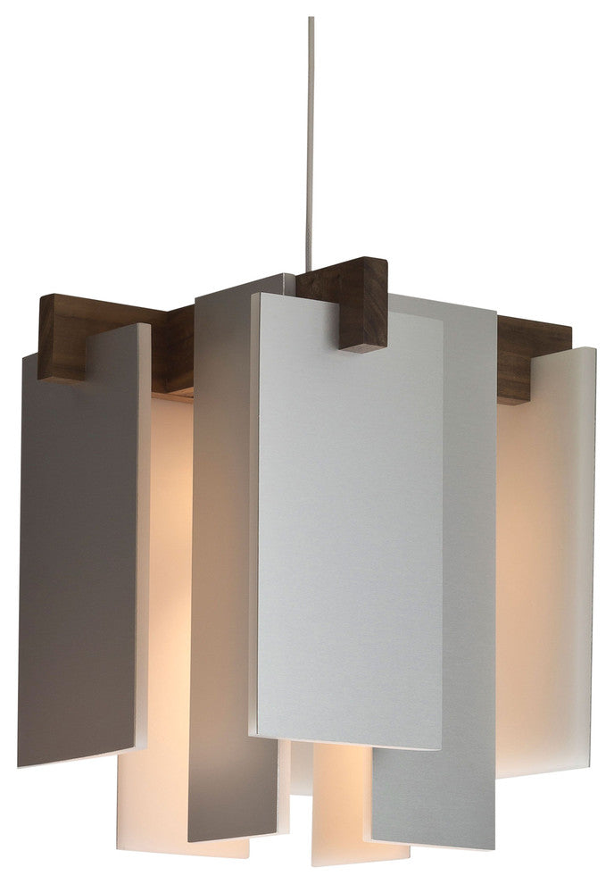 Salix LED Linear Pendant, Walnut