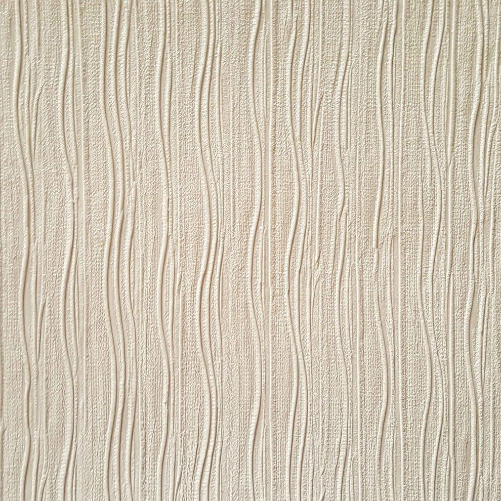 Colors Premium, Modern Abstract Color Cream Wallpaper Roll