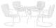 Ridgeland 5-Piece Outdoor Dining Set, White Gloss