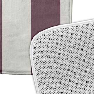 34" x 21" Graduated Stripe Bathmat, Dusty Purple