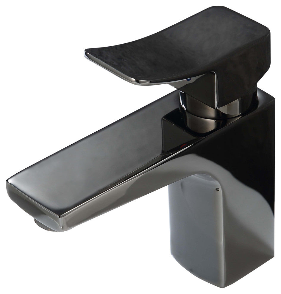 Legion Furniture Single Faucet, Glossy Black