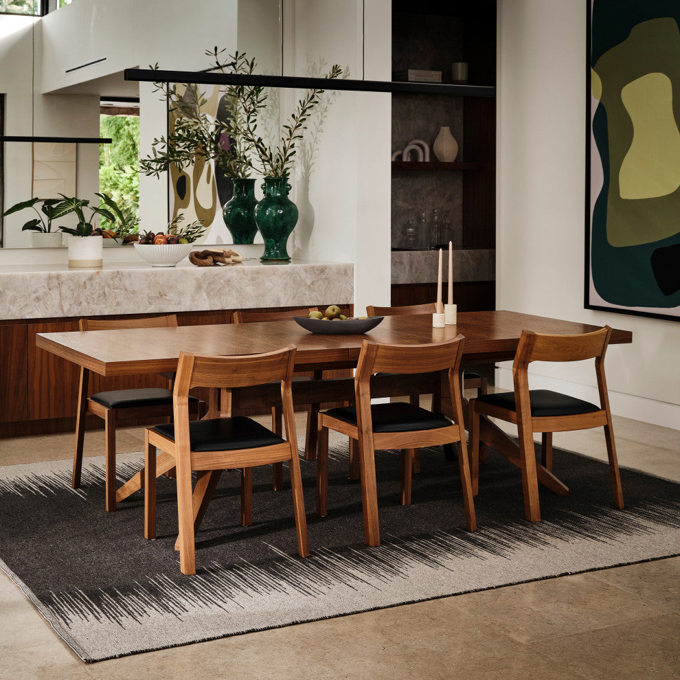 Wolf Reversible Wool Area Rug, Black 3' x 5'