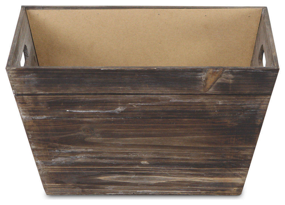 Wooden Chalkboard Storage Bin