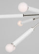 Monroe Down Chandelier, Polished Nickel