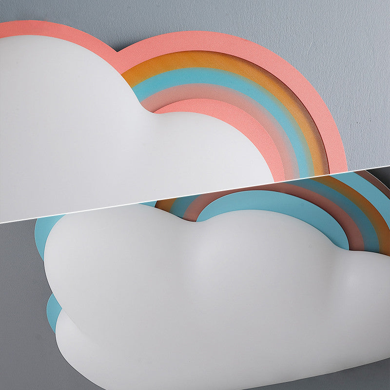 Thuin | Cloud Shaped LED Ceiling Light for kids room, Pink
