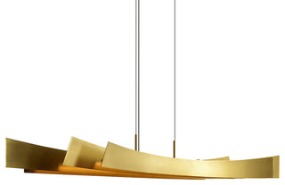 Candora Integrated LED Chandelier, Brass, 50 Inches