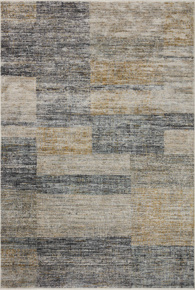 Loloi Soho Grey/Gold 5'3"x7'9" Area Rug
