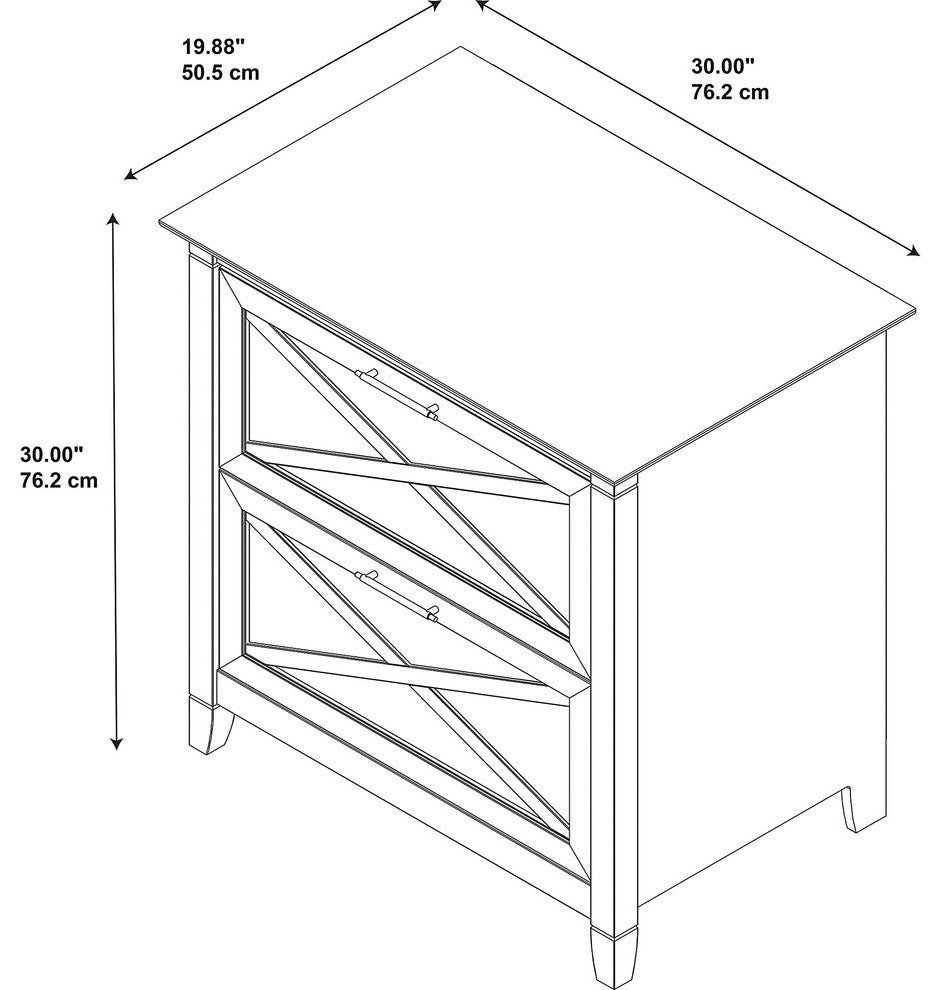 Key West 2 Drawer Lateral File Cabinet
